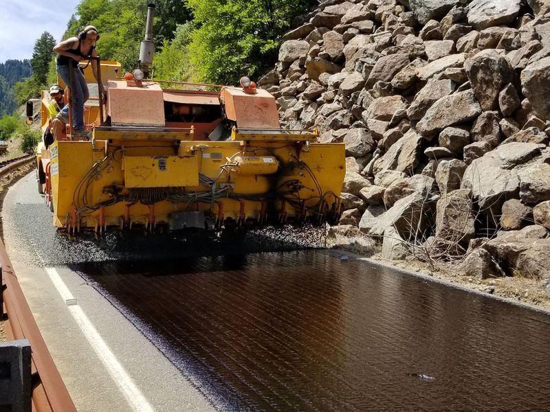 Asphalt paving and sealcoating job near Center Point, IA